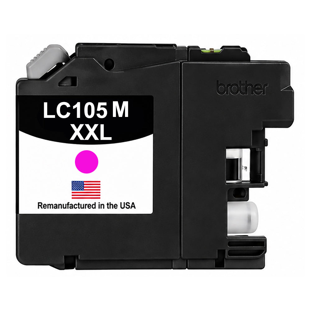 U.S. Remanufactured for Brother LC105XXLM Super High Yield Magenta Ink Cartridge