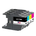 U.S. Remanufactured for Brother LC71 Black, Cyan, Magenta and Yellow Ink Cartridges (4Pack)