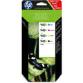 New, Pre-Owned - HP 940XL High Yield Black and Tri-Color Inkjet Cartridge, C2N93AE 4-Pack