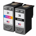 U.S. Remanufactured for Canon PG-30 Black / CL-31 Color Combo Pack Ink Cartridges