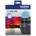 New, Pre-Owned - Brother LC402BK Standard Yield Black Ink Cartridge 2PK