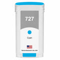 U.S. Remanufactured HP 727 130ml (B3P19A) Cyan Ink Cartridges