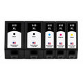 U.S. Remanufactured for HP 910XL 2 Black / 3 Color Ink Cartridges 5-pack