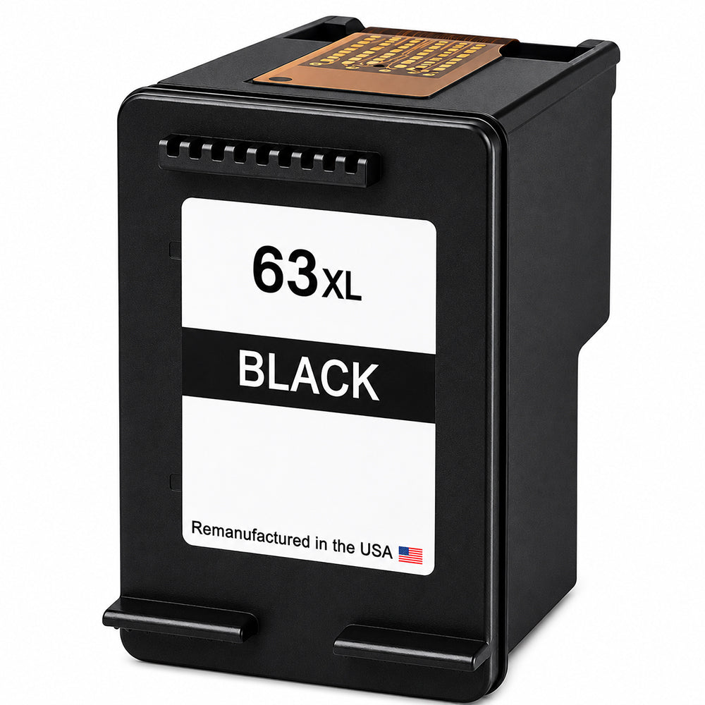 HP 63XL Black Remanufactured Ink Cartridge (F6U64AN)