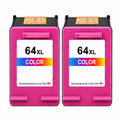 U.S. Remanufactured for HP 64XL (N9J91AN) Tri-Color Twin Pack Ink Cartridges