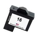 U.S. Remanufactured for Lexmark #16 10N0016 Black Ink Cartridge