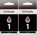 New, Pre-Owned - Lexmark # 1 Color (18C0948) Ink Cartridge, 2-Pack