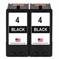 U.S. Remanufactured for Lexmark #4 18C1974 Black Ink Cartridge Twin Pack
