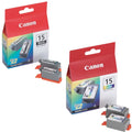 New, Pre-Owned - Canon BCI-15 Black and Color Ink Cartridge-4 Pack